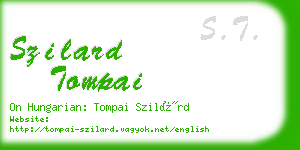 szilard tompai business card